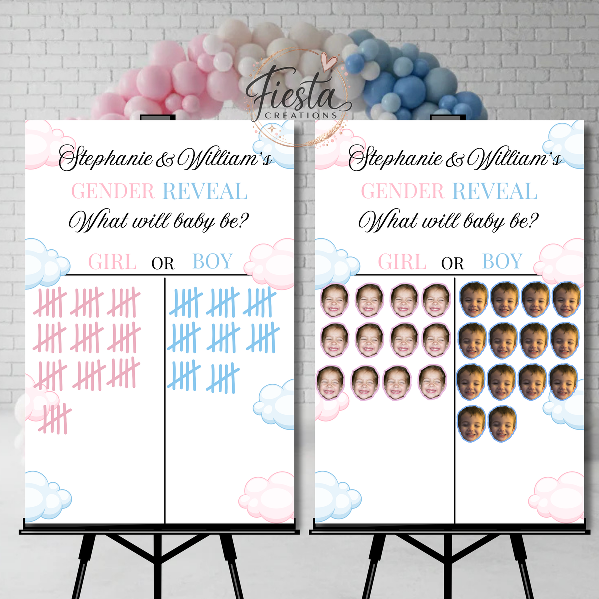 Gender Reveal Game Sign | Printable + Custom Sticker Upgrade