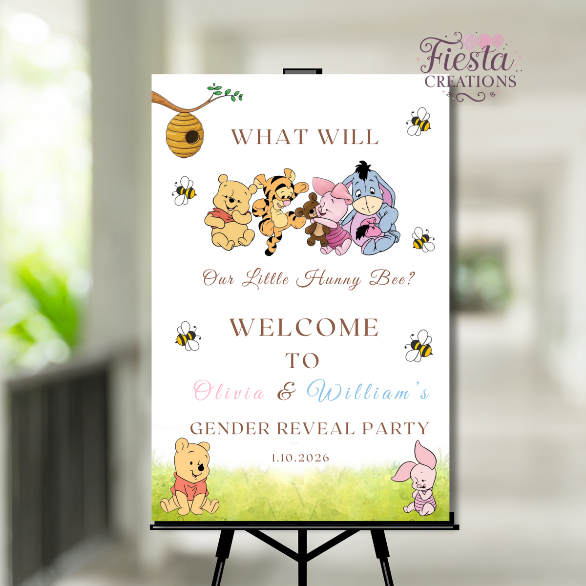 Winnie #2 Gender Reveal DIY Celebration Bundle