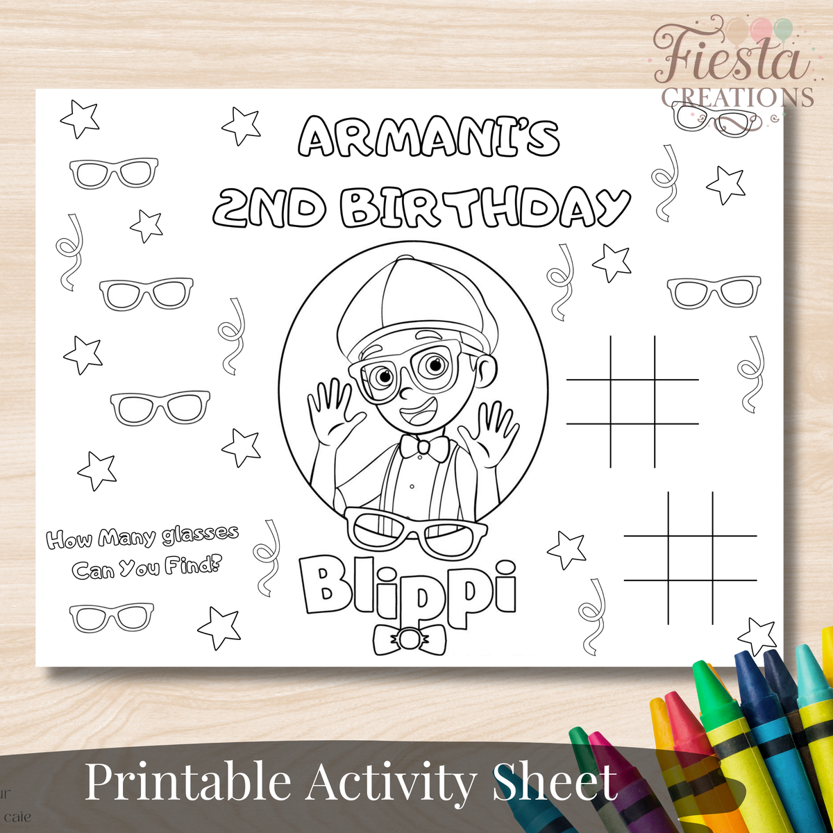 Birthday Activity Sheet