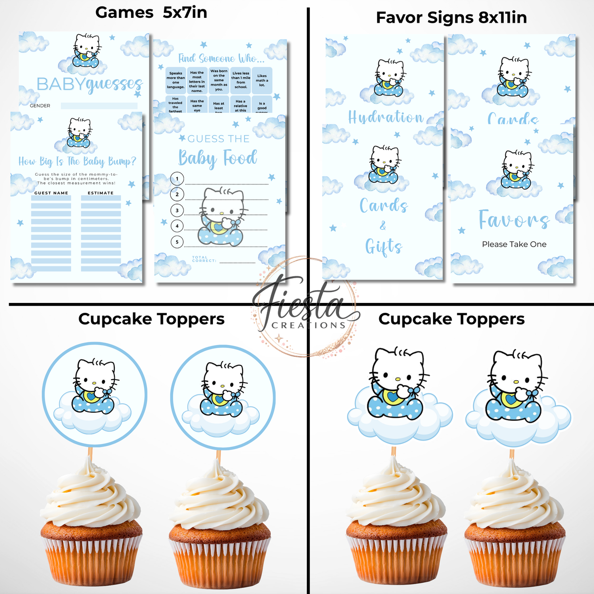Daniel Baby Shower Mega Bundle | Editable Templates
