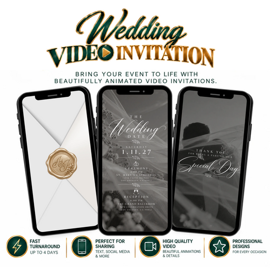 The Timeless Romance Wedding Video Invitation